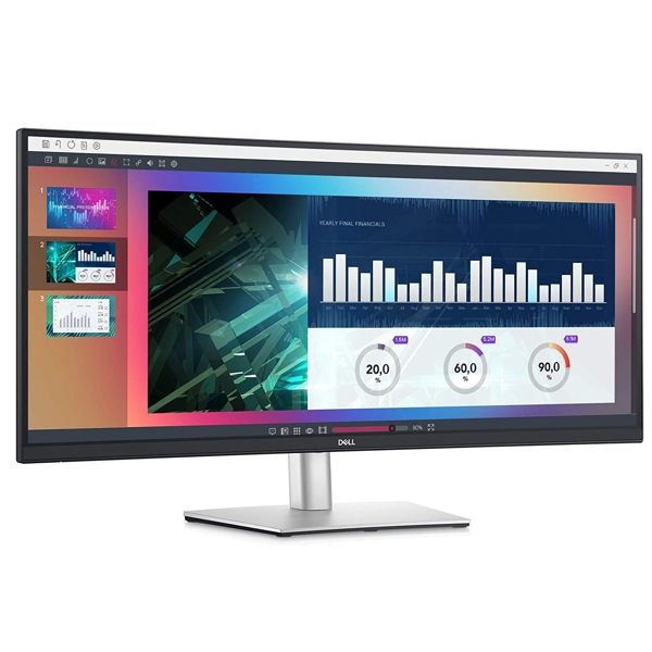 მონიტორი Dell 210-BDDU_GE P3421W, 34", Curved Monitor, QHD, WLED, IPS, HDM, DP, USB, Type-C, RJ45, Black
