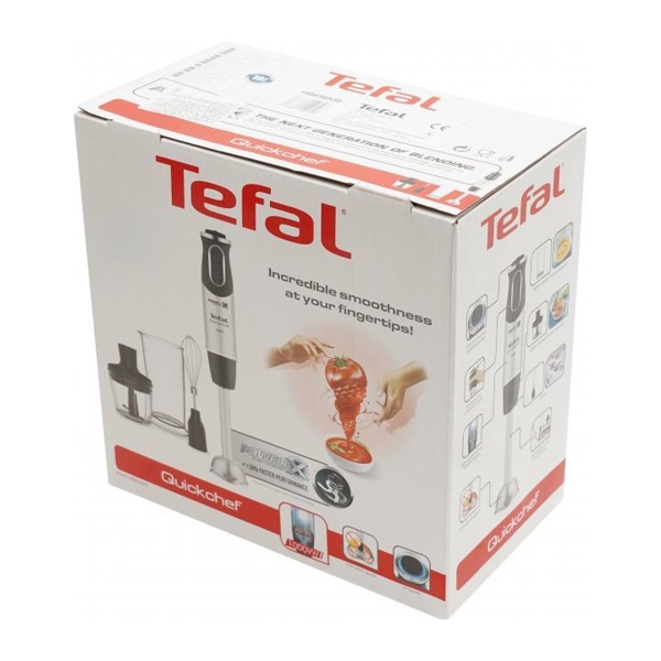 ხელის ბლენდერი Tefal HB656838, 1000W, 0.8L, Blender, Black/Silver