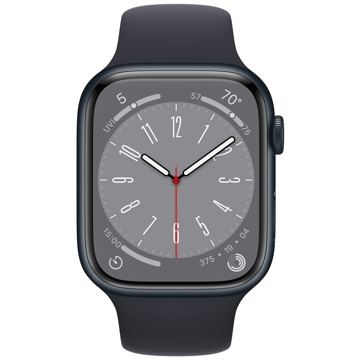 სმარტ საათი Apple MNP13RB/A Watch Series 8, 1,9", IPX6 Waterproof, Bluetooth, Wi-Fi, Smart Watch, Midnight