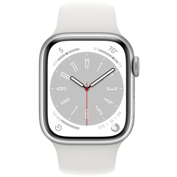 სმარტ საათი Apple MP6N3RB/A Watch Series 8, 1,9", IPX6 Waterproof, Bluetooth, Wi-Fi, Smart Watch, White