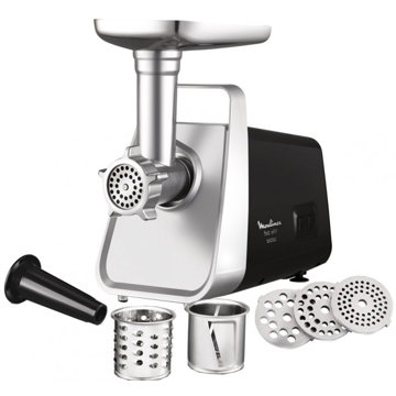 ხორცსაკეპი Moulinex ME306832, 1600W, Meat Grinder, Black/Silver