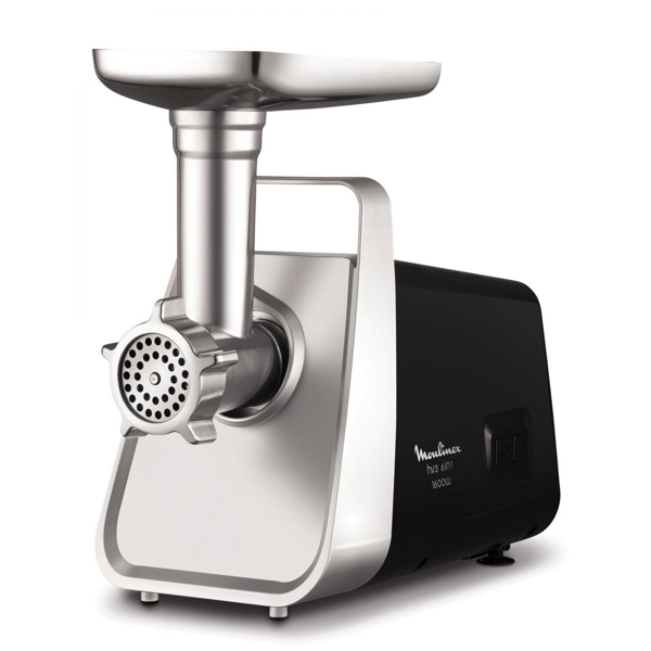 ხორცსაკეპი Moulinex ME306832, 1600W, Meat Grinder, Black/Silver