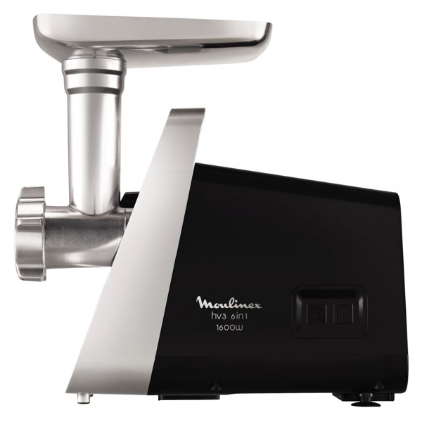 ხორცსაკეპი Moulinex ME306832, 1600W, Meat Grinder, Black/Silver