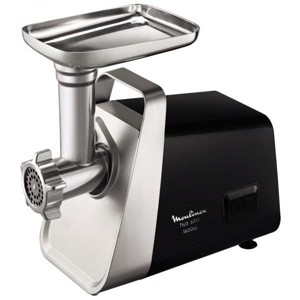 ხორცსაკეპი Moulinex ME306832, 1600W, Meat Grinder, Black/Silver