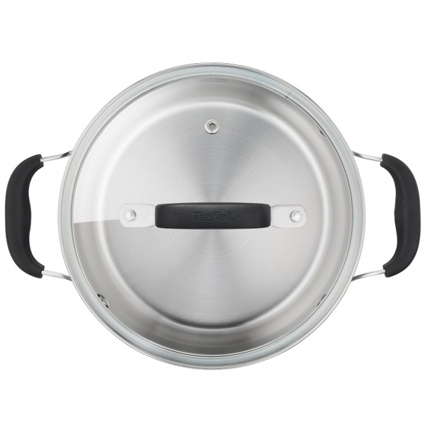 ქვაბების ნაკრები Tefal E493S674, 3in1, 16cm, 20cm, 24cm, Silver