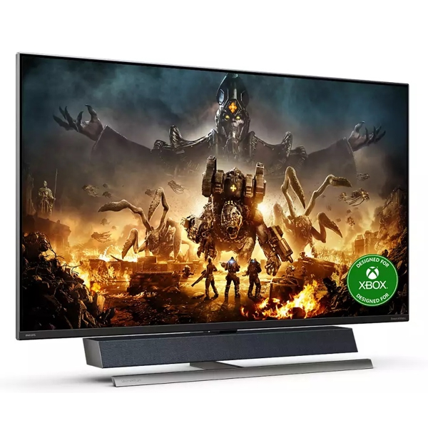 მონიტორი Philips 559M1RYV/00, 55", Monitor, 4K HDR, WLED, VA, HDMI, DP, USB-C, USB, Black