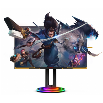 მონიტორი AOC AG275QXL Agon, 27", Monitor, QHD, WLED, IPS, HDMI, DP, USB, Black/Gold