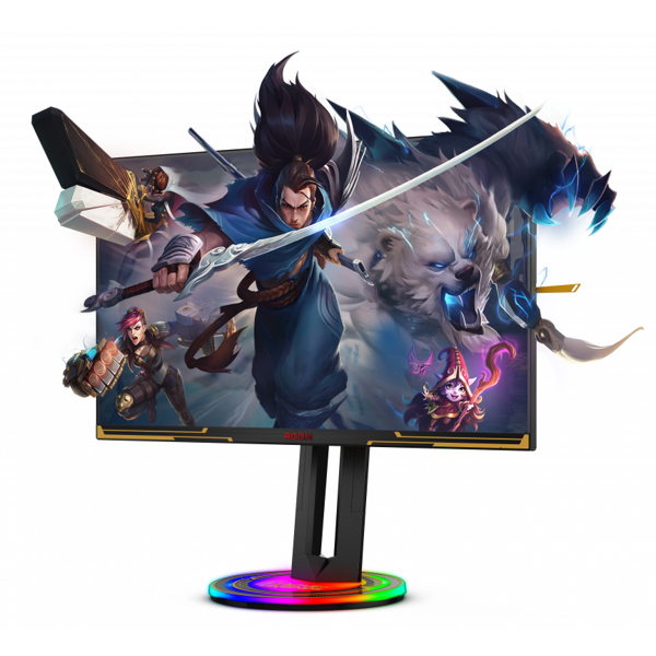 მონიტორი AOC AG275QXL Agon, 27", Monitor, QHD, WLED, IPS, HDMI, DP, USB, Black/Gold