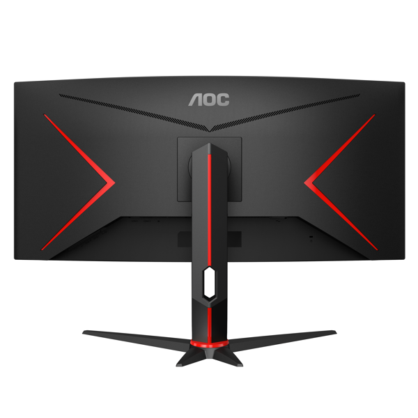 მონიტორი AOC CU34G2X/BK, 34", Curved Monitor, WQHD, WLED, VA, HDMI, DP, USB, Black/Red