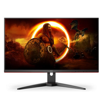 მონიტორი AOC U28G2AE/BK, 28", Monitor, UHD, WLED, IPS, HDMI, DP, Black/Red