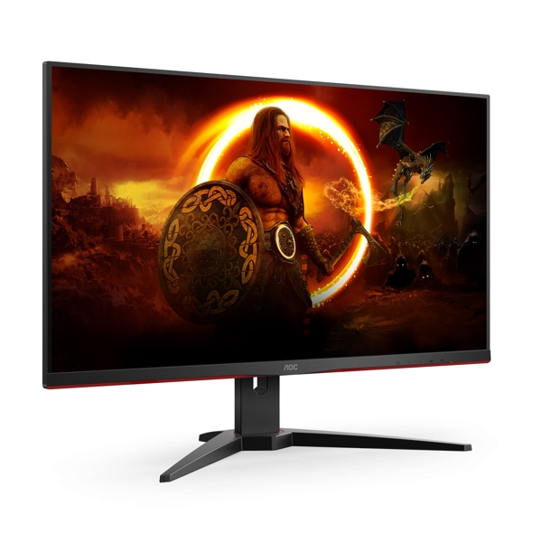 მონიტორი AOC U28G2AE/BK, 28", Monitor, UHD, WLED, IPS, HDMI, DP, Black/Red