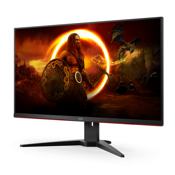 მონიტორი AOC U28G2AE/BK, 28", Monitor, UHD, WLED, IPS, HDMI, DP, Black/Red