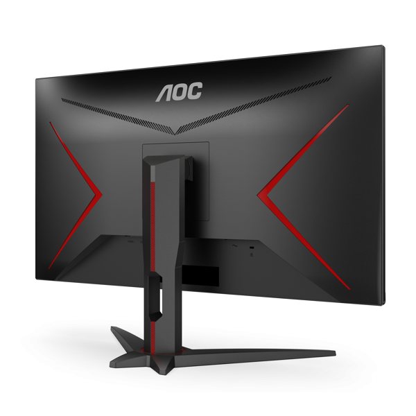 მონიტორი AOC U28G2AE/BK, 28", Monitor, UHD, WLED, IPS, HDMI, DP, Black/Red