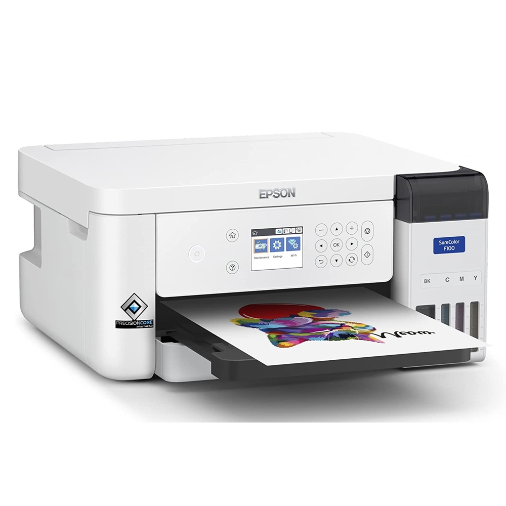 სუბლიმაციური პრინტერი Epson C11CJ80302 SureColor SC-F100, A4, USB, Ethernet, Wifi, White