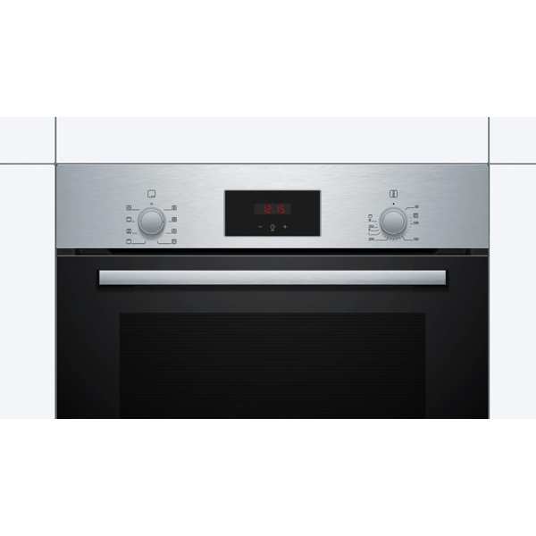 ჩასაშენებელი ელექტრო ღუმელი Bosch HBF113BR0Q, 67L, Built-in, Silver