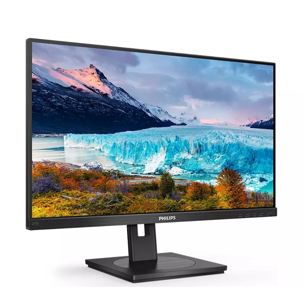 მონიტორი Philips 275S1AE/00, 27", Monitor, QHD, WLED, IPS, HDMI, DVI-D, DP, Black