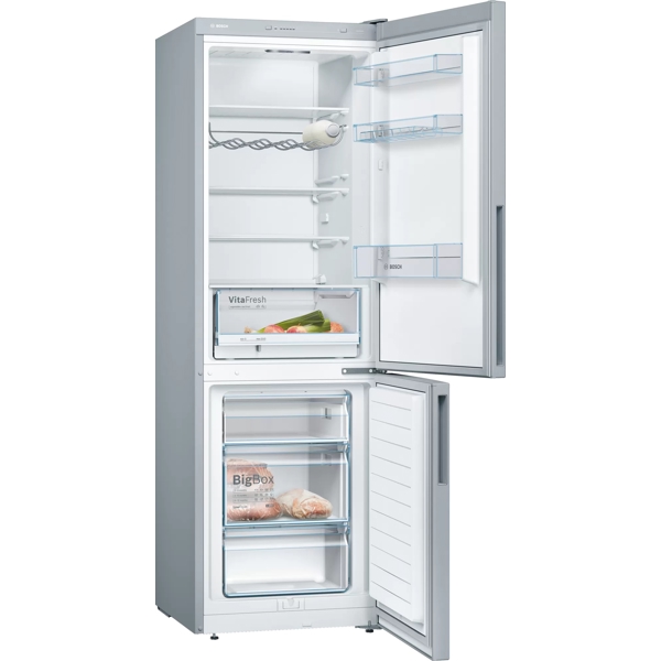 მაცივარი Bosch KGV36VLEA, 308L, Low Frost, Refrigerator, Silver