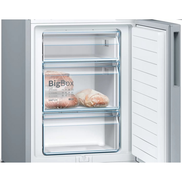 მაცივარი Bosch KGV36VLEA, 308L, Low Frost, Refrigerator, Silver