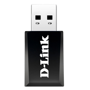 Wi-Fi ადაპტერი D-Link DWA-182/RU/E1A, Wireless USB Adapter, Black