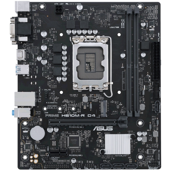 დედა დაფა Asus 90MB1B40-M0ECY0 Prime H610M-R, LGA 1700, DDR4, DIMM, 64GB