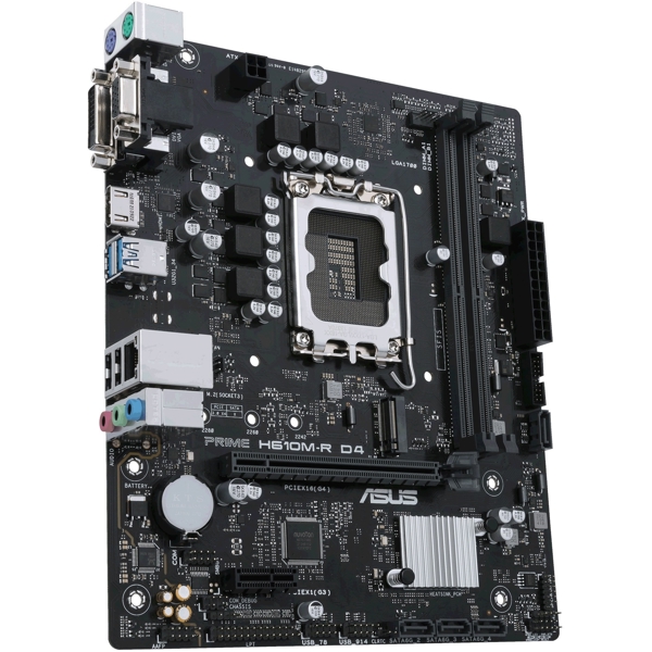 დედა დაფა Asus 90MB1B40-M0ECY0 Prime H610M-R, LGA 1700, DDR4, DIMM, 64GB