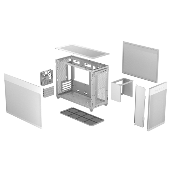 ქეისი Asus 90DC00G3-B39000, Computer Case, MidT, MicroATX, Mini-ITX, USB-C 3.1, 2xUSB 3.0, White