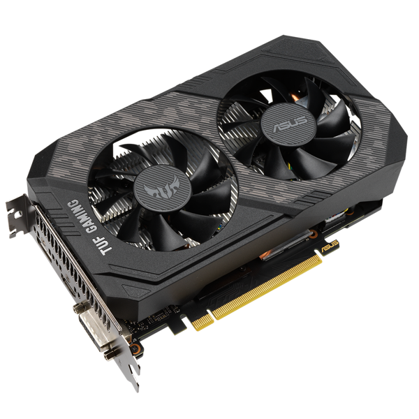 ვიდეო დაფა Asus 90YV0E42-M0NA00 Gaming GTX1650 Super OC, 4GB, 128bit, HDMI, DP, DVI-D, Black