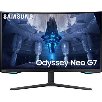 მონიტორი Samsung LS32BG752NIXCI Curved Odyssey Neo G75B, 32", Gaming Monitor, VA, USB, HDMI, DP, Black