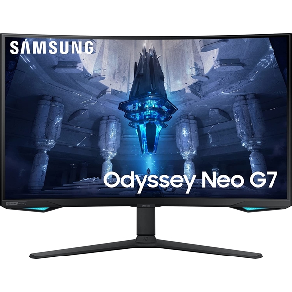 მონიტორი Samsung LS32BG752NIXCI Curved Odyssey Neo G75B, 32", Gaming Monitor, VA, USB, HDMI, DP, Black