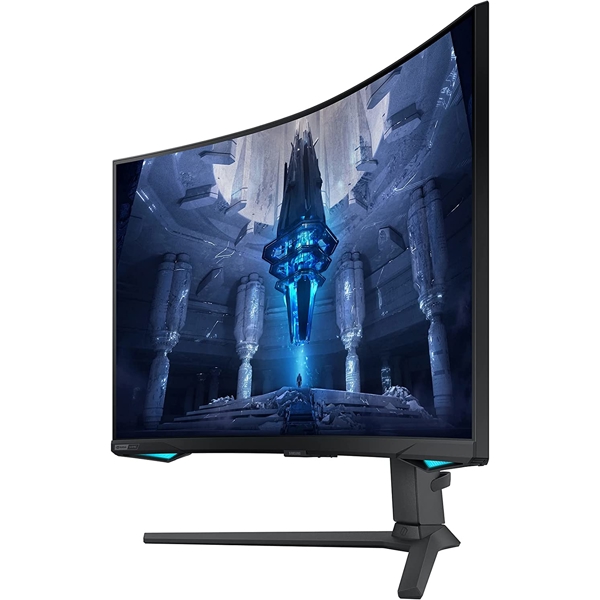 მონიტორი Samsung LS32BG752NIXCI Curved Odyssey Neo G75B, 32", Gaming Monitor, VA, USB, HDMI, DP, Black