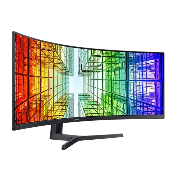 მონიტორი Samsung LS49A950UIIXCI, 49", Curved Monitor, Dual QHD, QLED, VA, HDMI, DP, USB, USB-C, Black