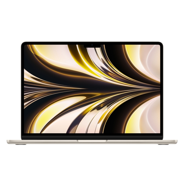 ნოუთბუქი  Apple MLY13 Macbook Air, 13", M2, 8GB, 256GB SSD, Integrated,  Starlight