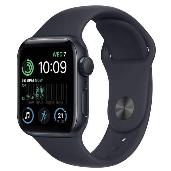 Apple MNJT3RB/A Watch SE, 1,57", Waterproof, Bluetooth, Wi-Fi, Smart Watch, Midnight