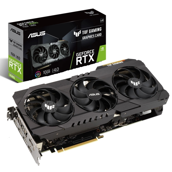 ვიდეო დაფა Asus 90YV0FB5-M0NM00 Gaming RTX3080 V2 LHR, 10GB, 320bit, HDMI, DP, Black