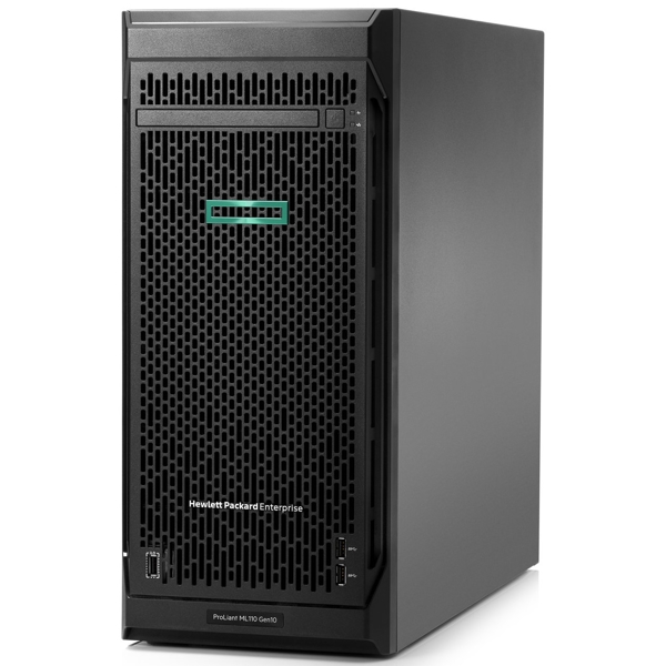 სერვერი HPE ProLiant ML110 Gen10, 2.1GHz, 16GB RDIMM, Tower, Black