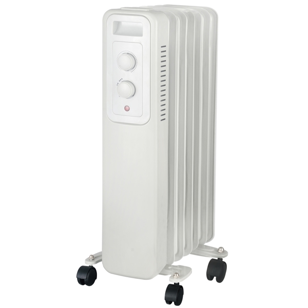 ზეთის რადიატორი ILITEK IL 9411, 2500W, 25m², Oil Radiator, White