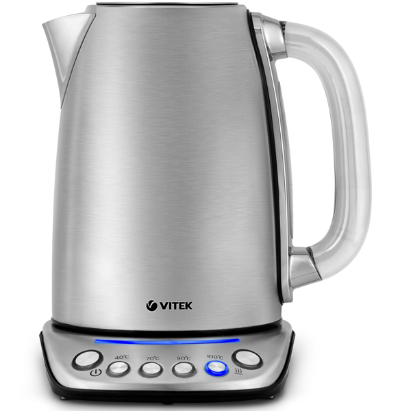 ელექტრო ჩაიდანი Vitek VT 7089, 2200W, 1.7L, Electric Kettle, Silver