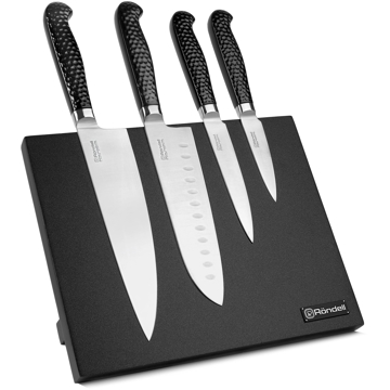 დანების ნაკრები Rondell RD 1131, Set of 4 knifes, 4pcs, Black/Silver