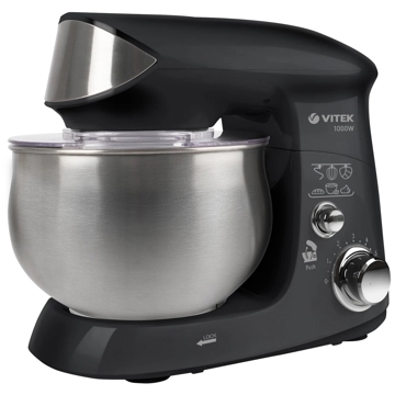 მიქსერი Vitek VT 1445, 1000W, 3.5L, Mixer, Black/Silver