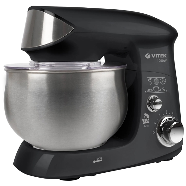 მიქსერი Vitek VT 1445, 1000W, 3.5L, Mixer, Black/Silver