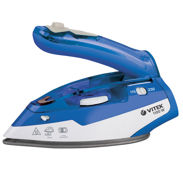 ორთქლის უთო Vitek VT 1269, 1000W, 100ML, Steam Iron, Blue