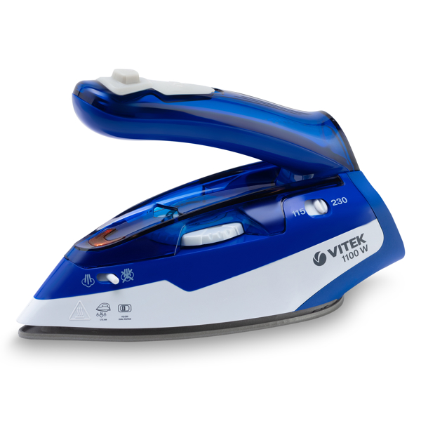 ორთქლის უთო Vitek VT 1269, 1000W, 100ML, Steam Iron, Blue