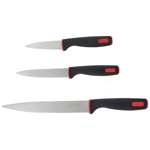 დანების ნაკრები Rondell RD 1010, Set of 3 Urban Knives, Silver/Black