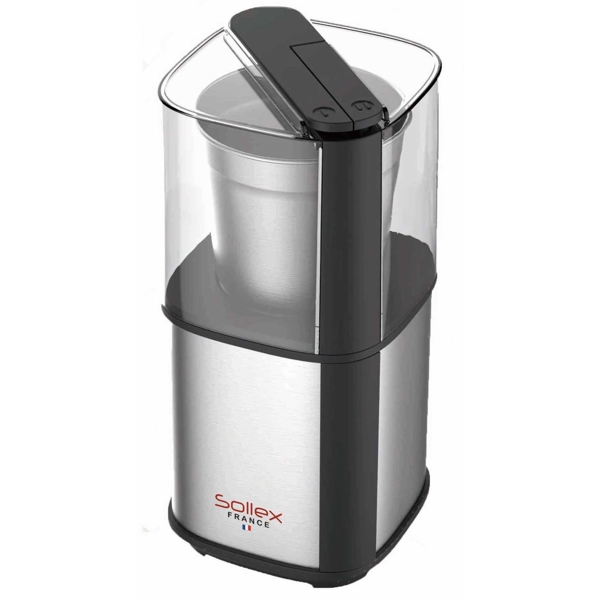 ყავის საფქვავი Sollex SL 410, 300W, Electric Coffee Grinder, Silver/Black