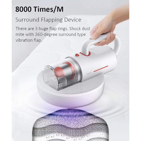 Xiaomi Deerma CM1300W, 350W, 0.4L, Vacuum Cleaner + UV Mite Remover, White