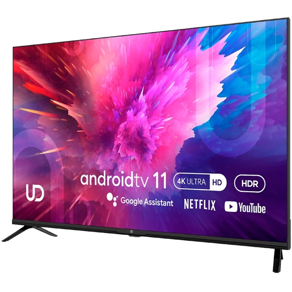 ტელევიზორი UDTV 43U6210, 43", 4K UHD, Smart TV, Android, USB, HDMI, LAN, BT, WIFI, Black