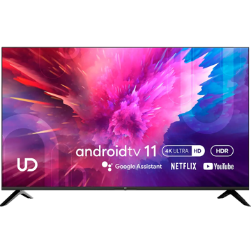 ტელევიზორი UDTV 50U6210, 50", 4K UHD, Smart TV, Android, HDMI, USB, LAN, BT, WIFI, Black