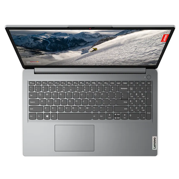 ნოუთბუქი Lenovo 82LX003RRE IdeaPad 1, 15.6", Celeron N4500, 4GB, 256GB SSD, Integrated, Cloud Grey