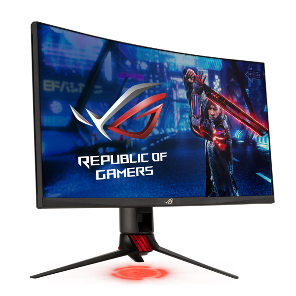 მონიტორი Asus XG27WQ Rog Strix. 27", Curved Monitor, WQHD, LED, VA, HDMI, USB, DP, Black