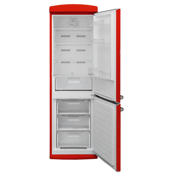 მაცივარი Vestfrost 379RRETRO, 291L, No Frost, Refrigerator, Red